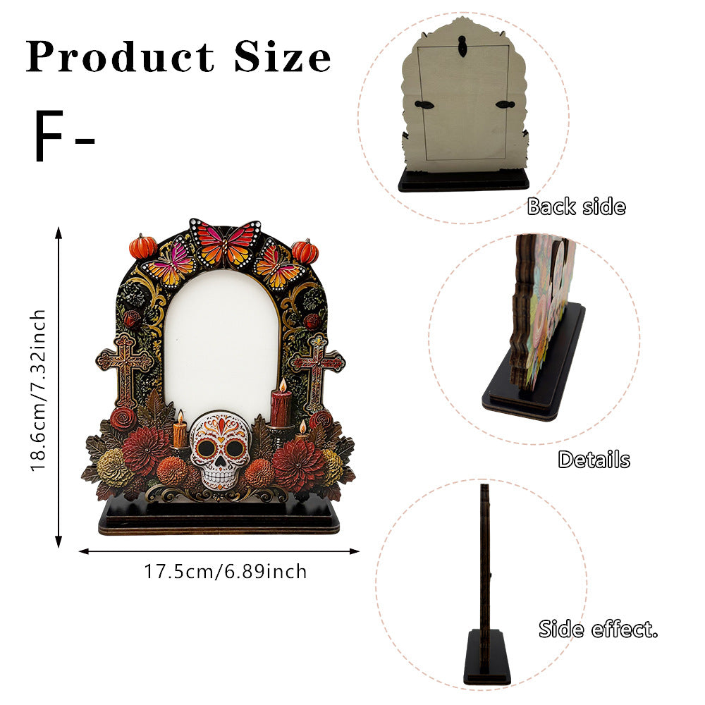 Day of the Dead Memorial Photo Ornament