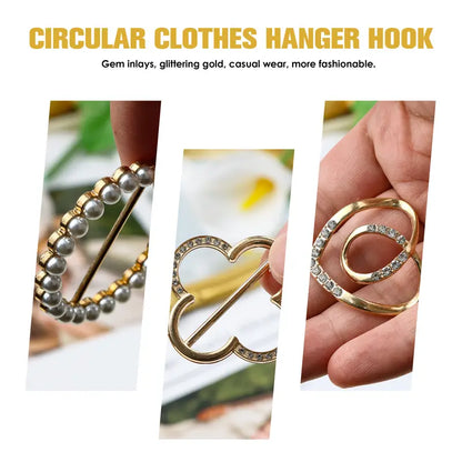 4 Counts Women's Fashion Metal Shirt Clips