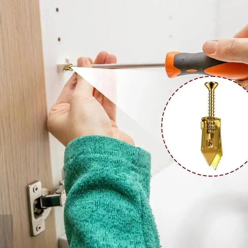 40PCS Self-Drilling Drywall Expansion Plug Anchors Kit