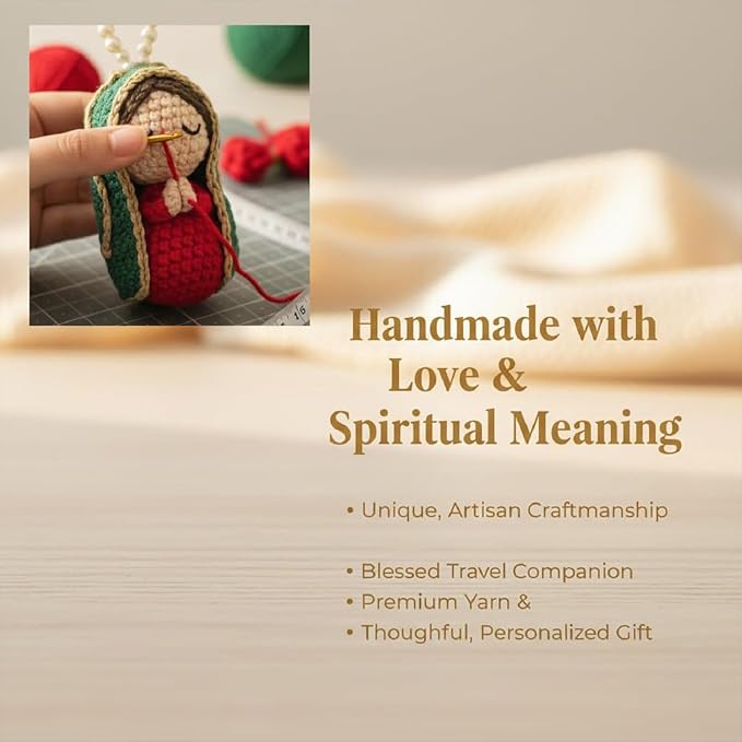Cute Virgin Mary doll hanging ornament