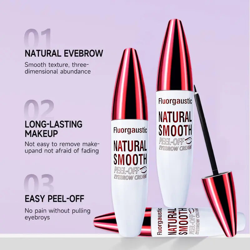 2Pcs Easy Peel-Off Eyebrow Gel - Waterproof, Sweatproof Primer Base