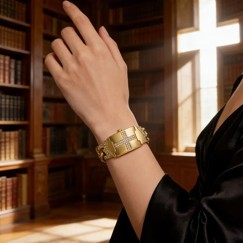 Gold Cross Bracelet Watches