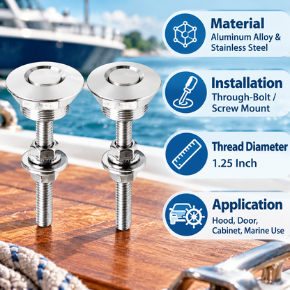4Pcs Universal Aluminum Quick-Release Lock Latches