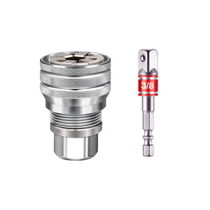 Universal Adjustable Socket Wrench with Adapter for 3/8" Drive Ratchet Torque Wrench and Power Drill