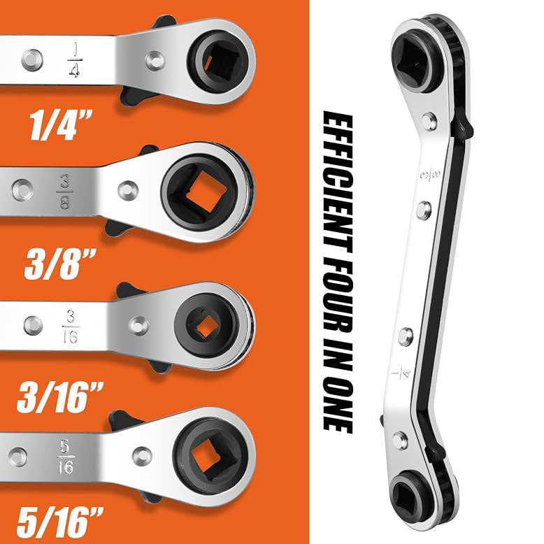 2 Pcs Hvac Service Wrench Refrigeration Wrench