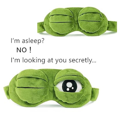 Sleep Masks,Eye Mask for Sleeping, Night Mask Sad Frog Cute Block Out Light