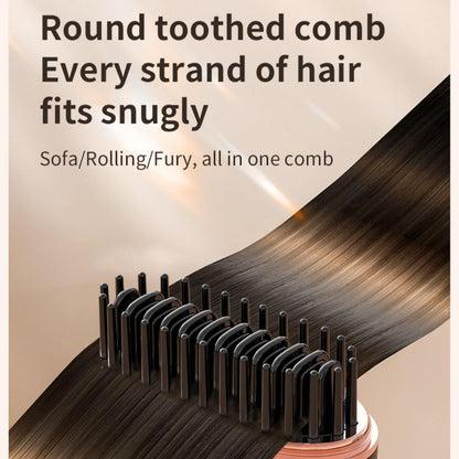Mini Hair Straightener Comb - Negative Ion Cordless Hot Comb for Women and Girls
