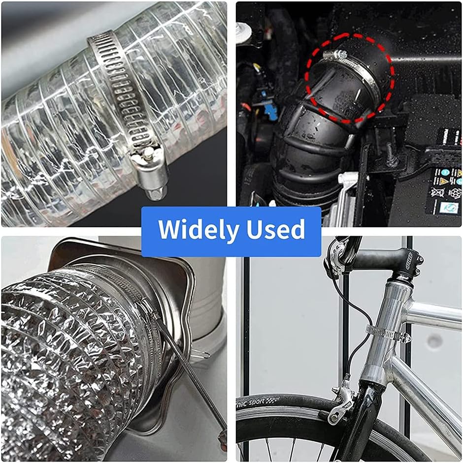 9.84 Feet Stainless Steel Hose Clamp Strap with 6Pcs Fasteners Clamps Worm Adjustable