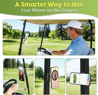 Magnetic Golf Cart Phone Holder for MagSafe iPhone 12–17 & Smartphones