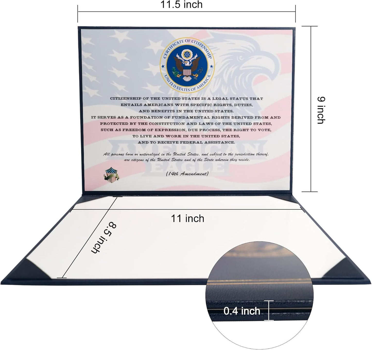 US Birth Certificate Holder 8.5x11 Birth Certificate Cover Protector