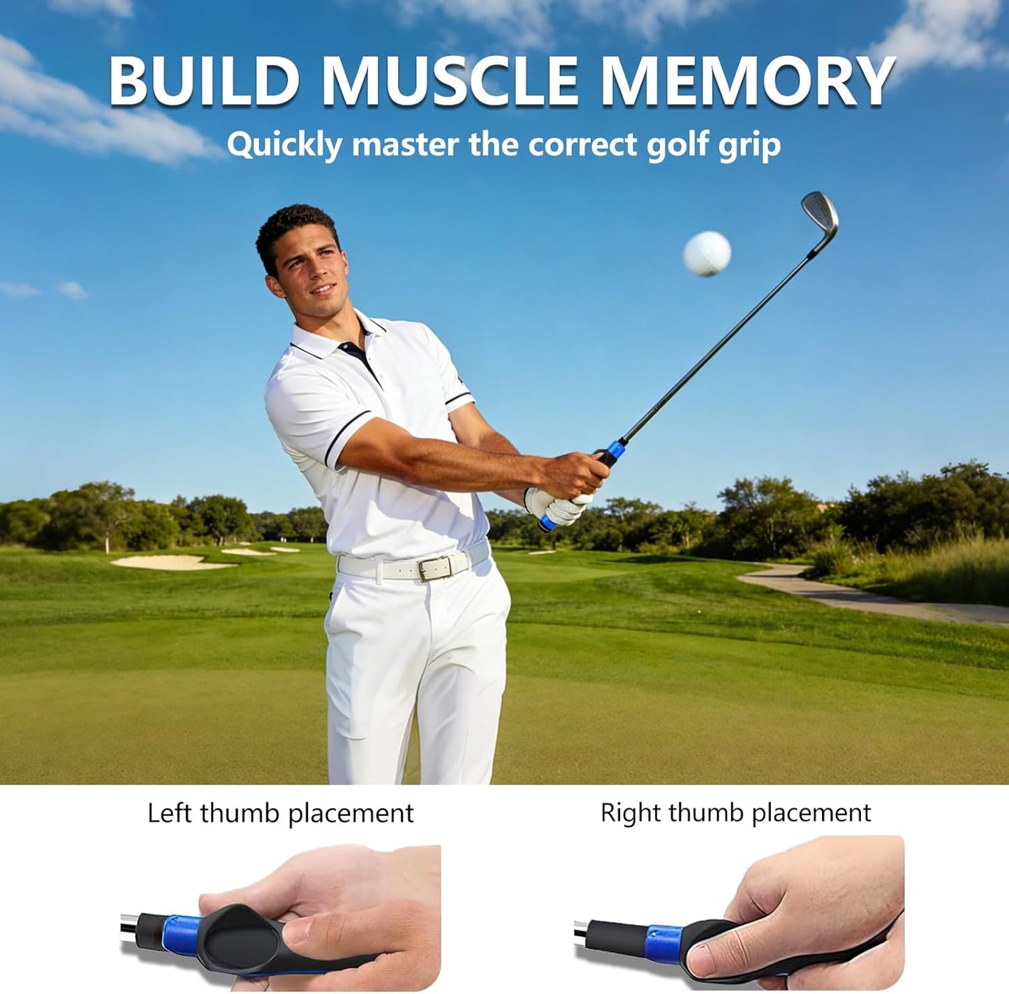Golf Grip Trainer Training Aid Golf Club Grips