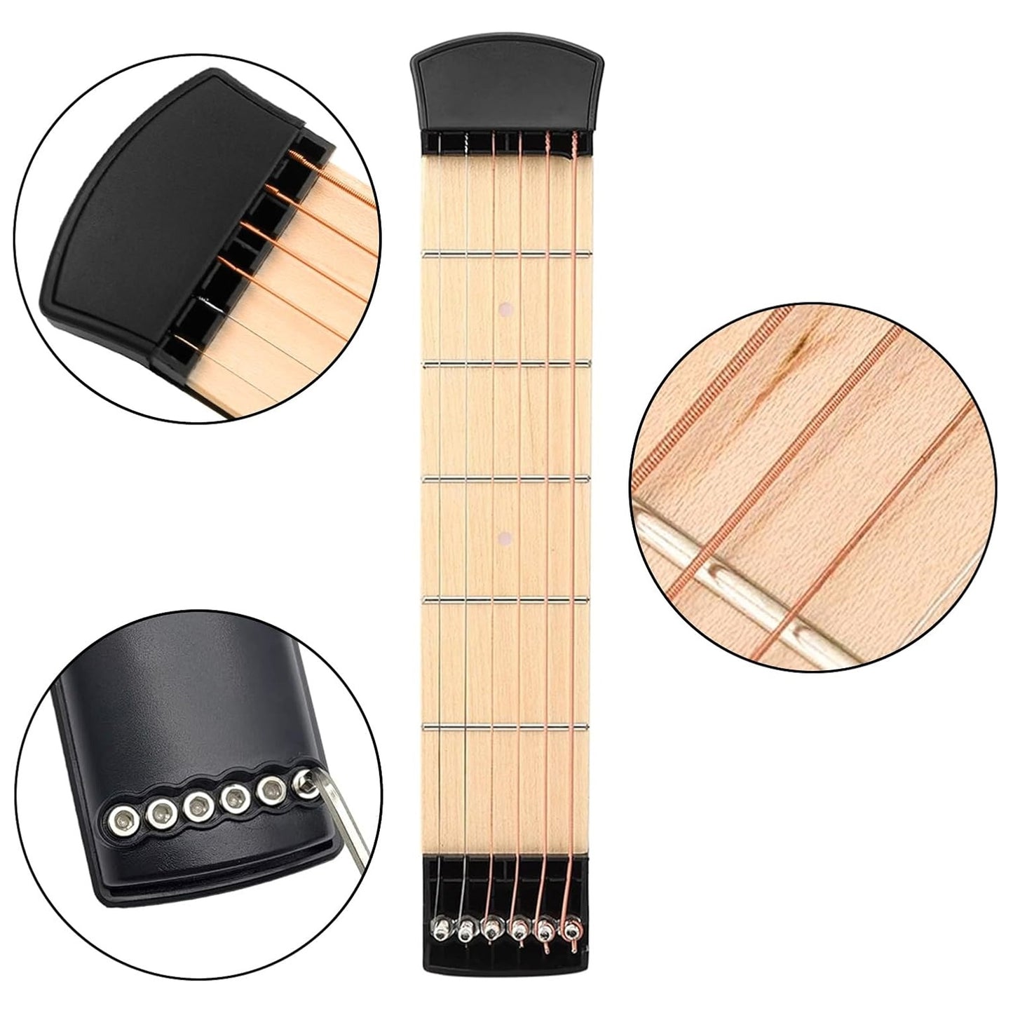 Portable 6 Fret Guitar Chord Practice Tool for new beginner