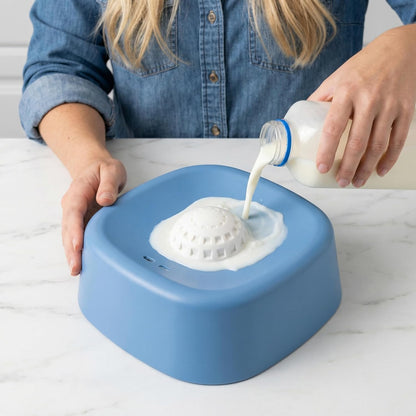 Slow Feeder Dog Bowls for Liquid Treat With Rolling Balls