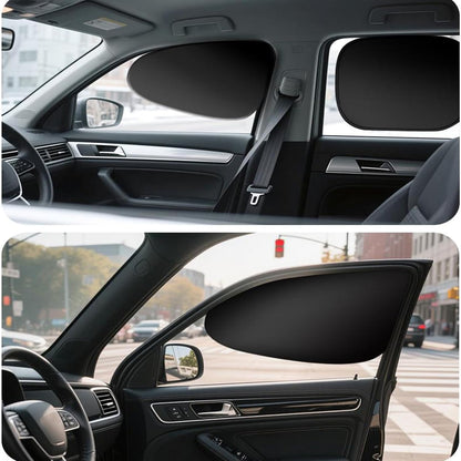 Car Shades for Side Window, Static Film Adsorption Driver Window Sun Shade,100% Blackout