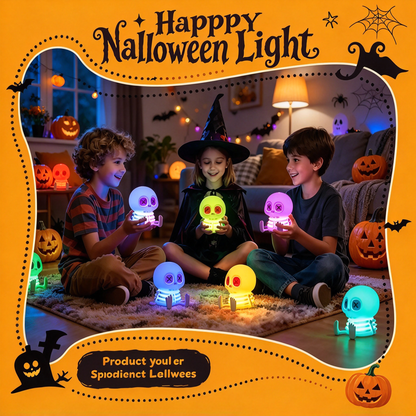Silicone Skull Ambient Night Light