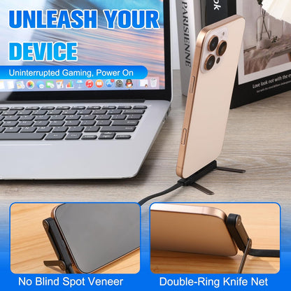 Sideways Phone Charger, 240W Fast Charging Cable, Invisible Stand Charging Cable