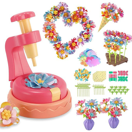Fabric Flower Bouquets Toys, DIY Arts & Crafts Kits for Kids Ages 3-10
