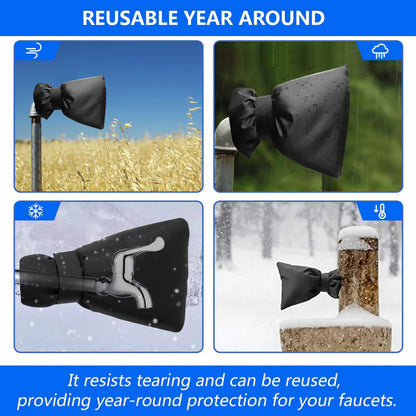2Pcs Outdoor Faucet Cover for Winter, 15*18cm Outside Freeze Protection