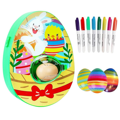 Egg Decorating Spinner, Easter Egg Decorator Kit, 3 Eggs 8 Markers