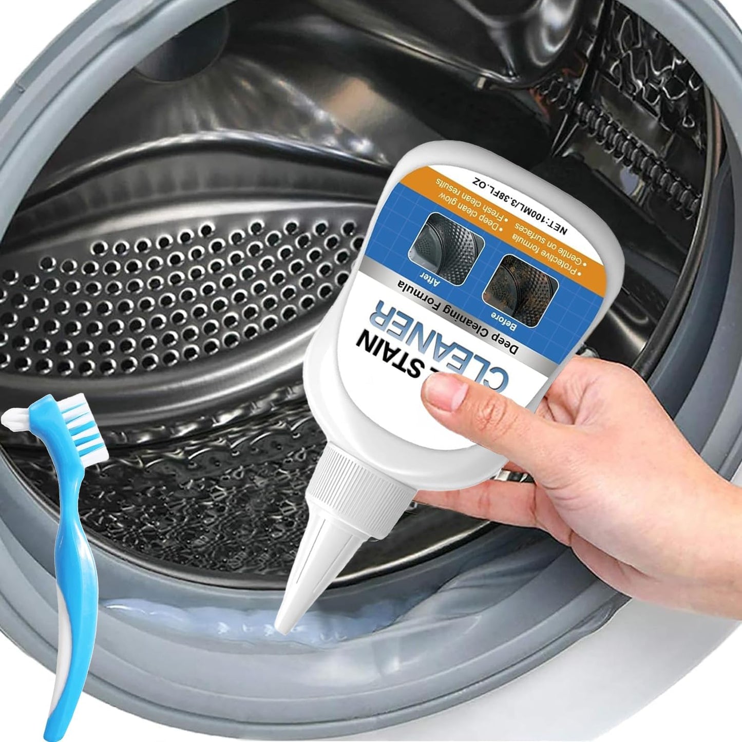Home Remover Gel, for Washing Machine Seal,Toilet, Bathroom(3.38oz)