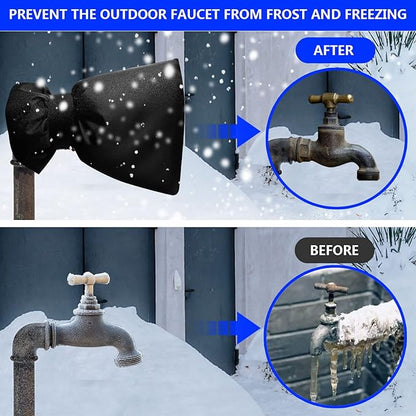 2Pcs Outdoor Faucet Cover for Winter, 15*18cm Outside Freeze Protection