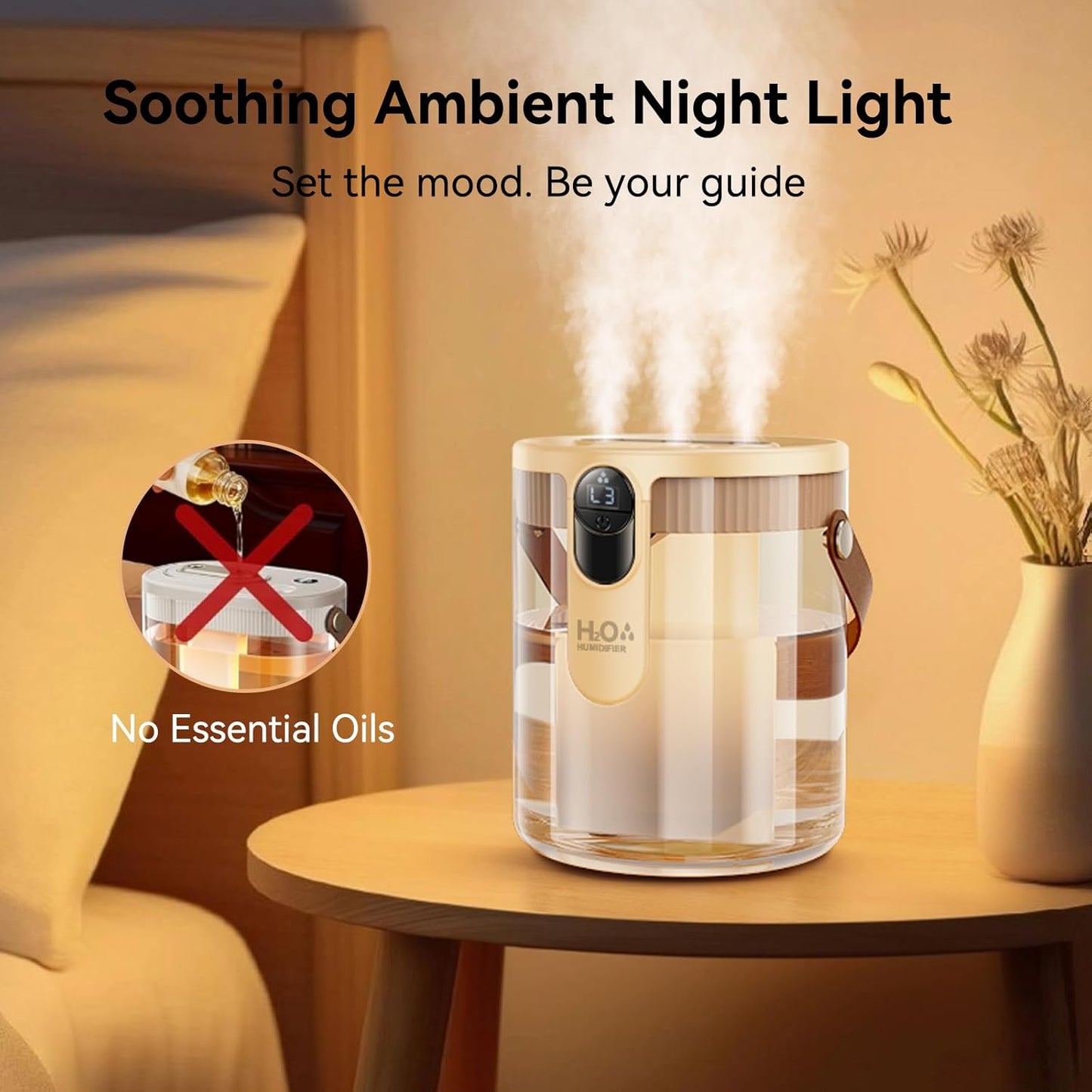 Cool Mist Humidifier for Office Home Plant Baby