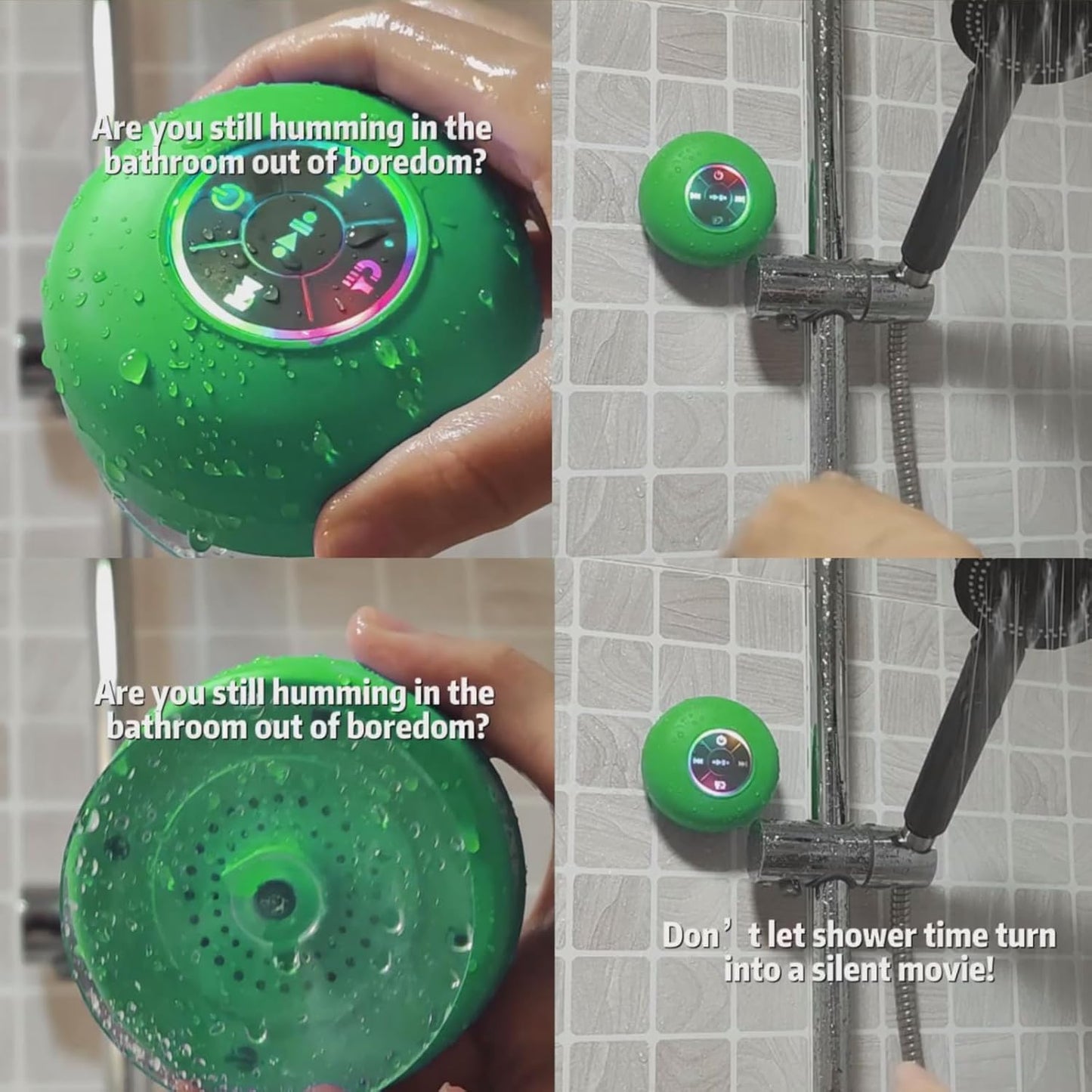 Waterproof Shower Speaker HD Water Resistant Bluetooth