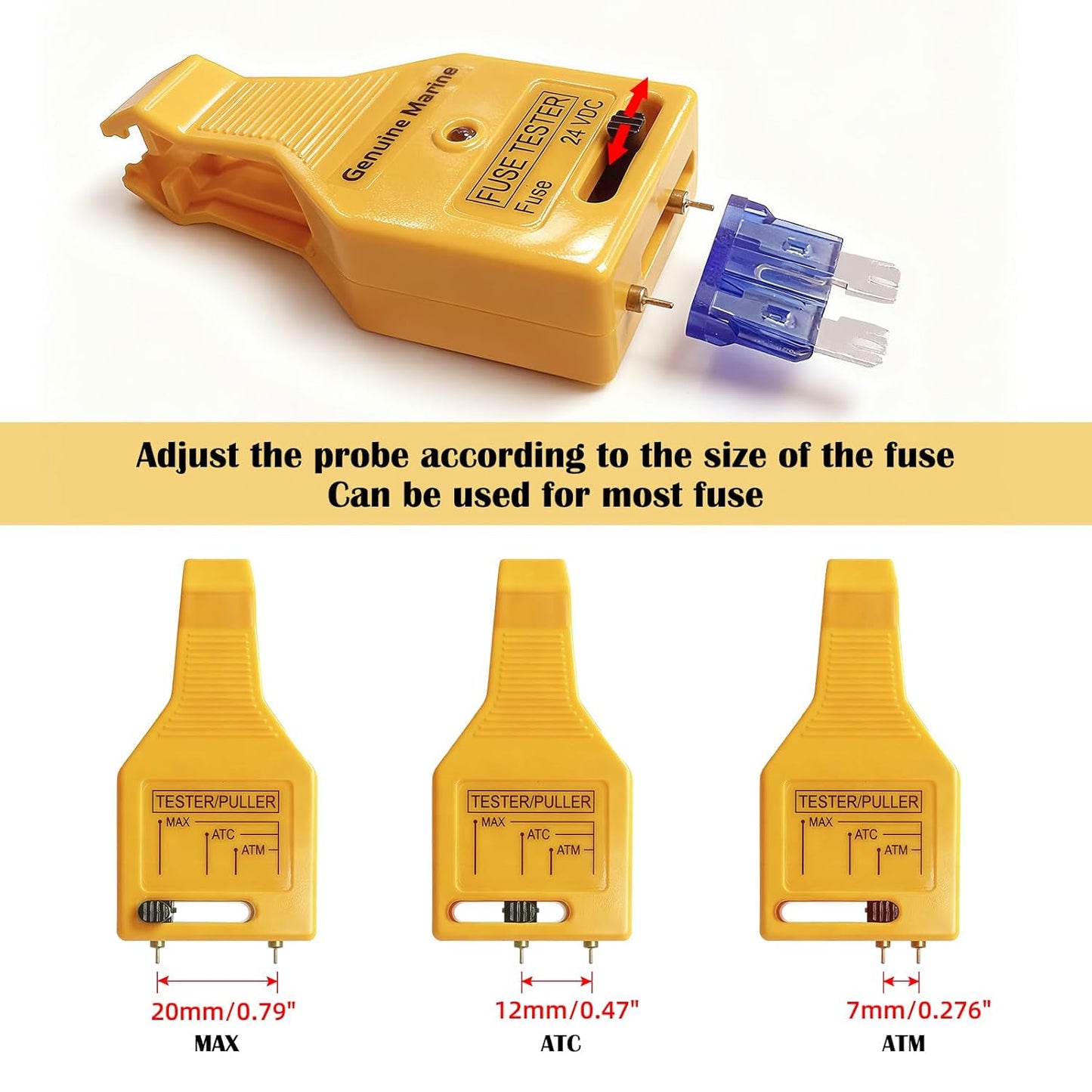 DC 24V Automotive Blade Fuses Tester and Puller Check