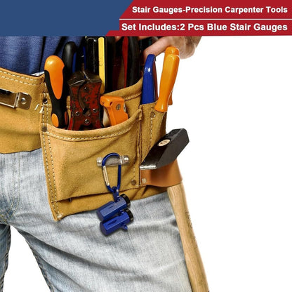 Stair Gauges for Framing Square with Framing Jig - Carpenter Tools for Accurate Cuts, Circular Saw Guide
