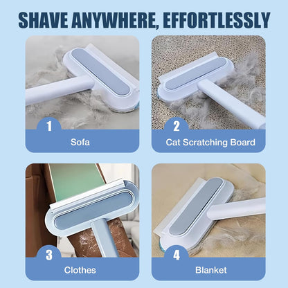 Long Handle with Sticky Dust Pet Hair Removal Brush with Two Small Brushes Suitable for Furniture, Sofa, Bed, Clothing