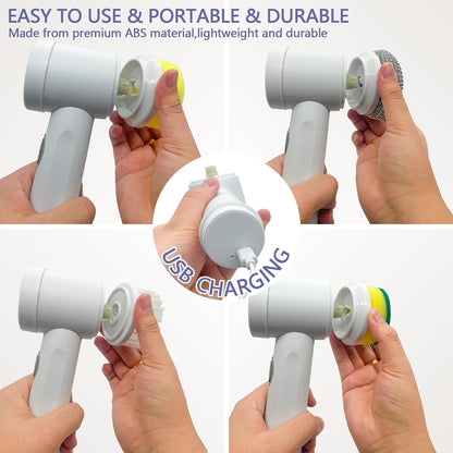 Multi-Functional Electric Cleaning Brush 5 in 1 Magic Power