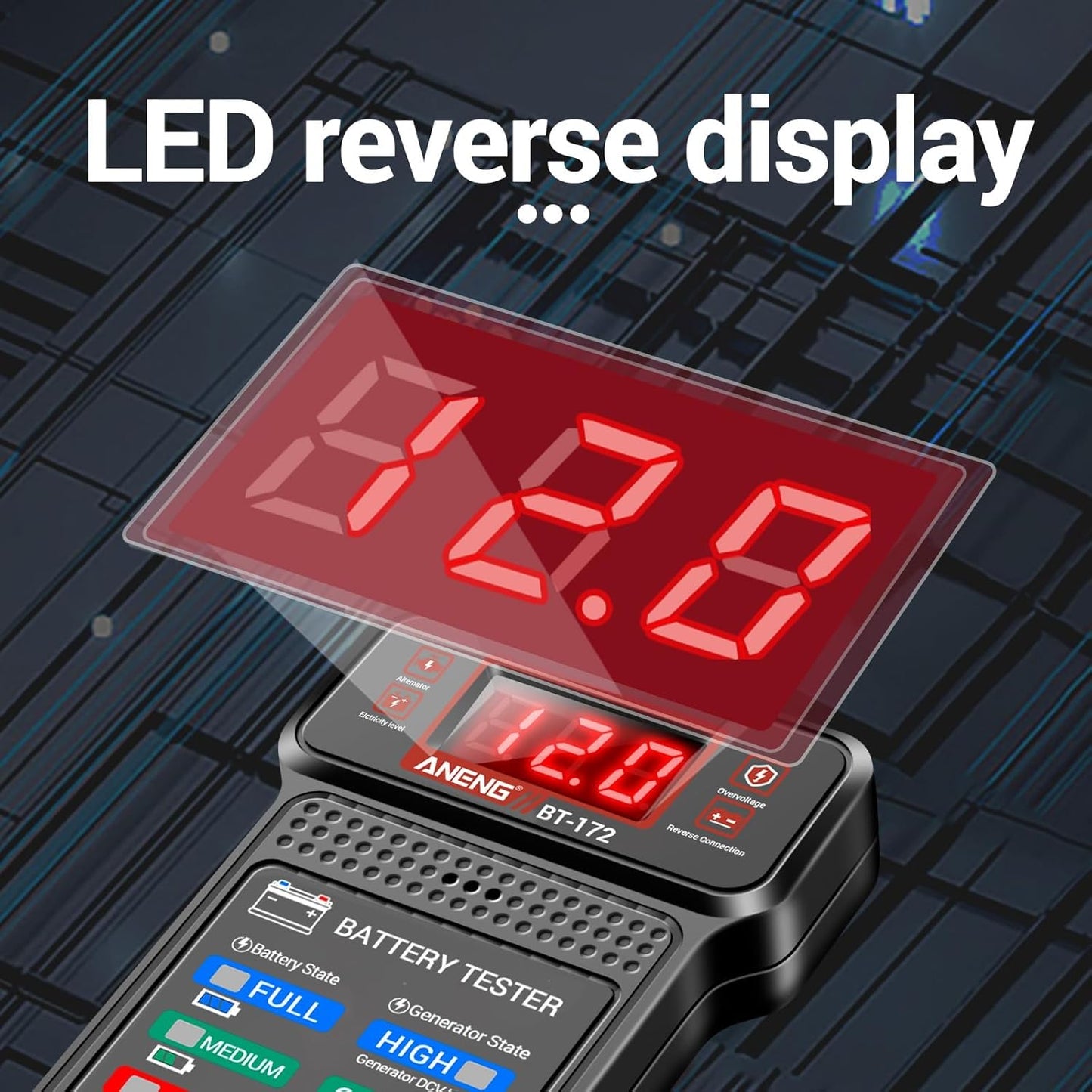 Car Battery Tester,12V Digital Automotive Batteries Tester