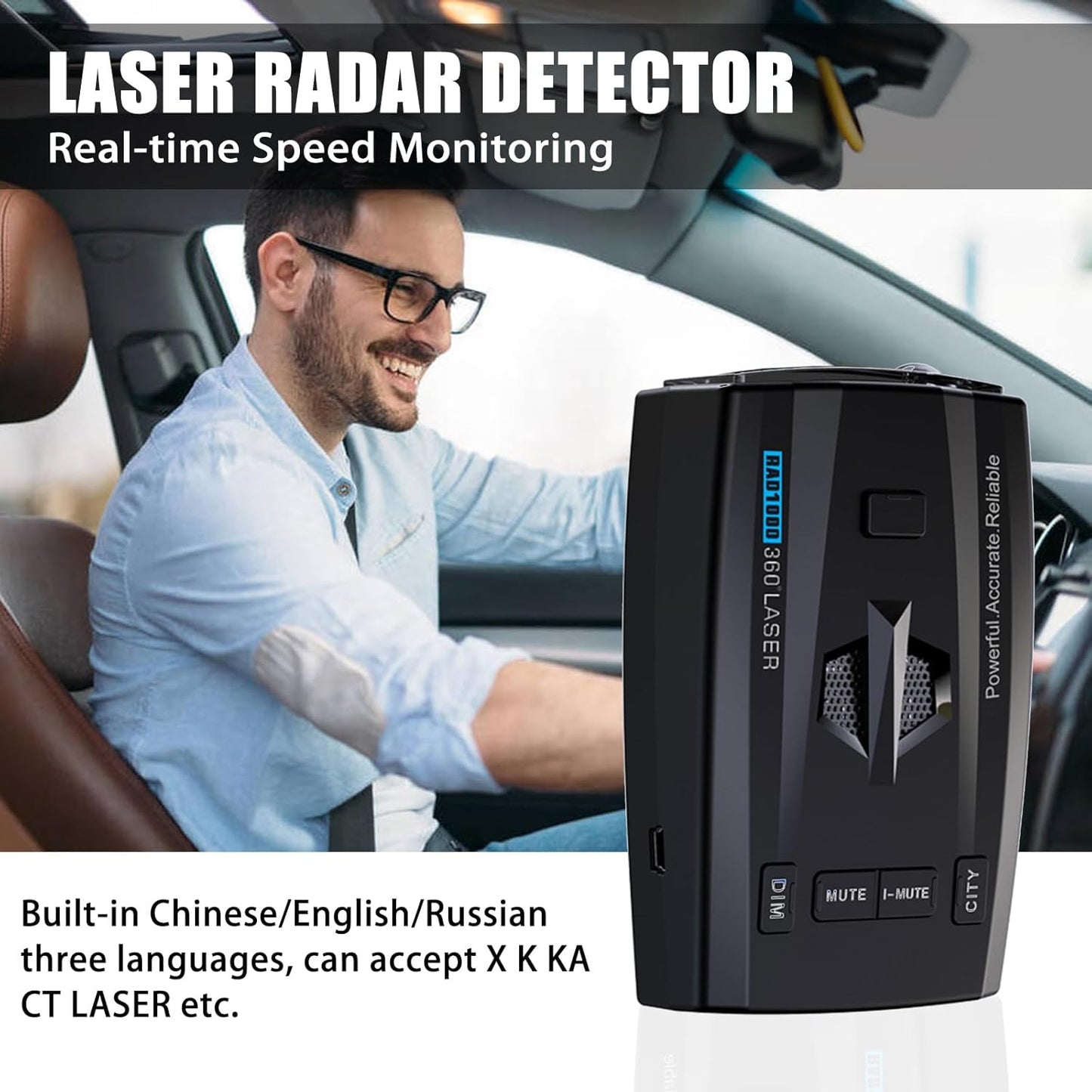 Car Speed Display Monitor, Speed Measuring Detector