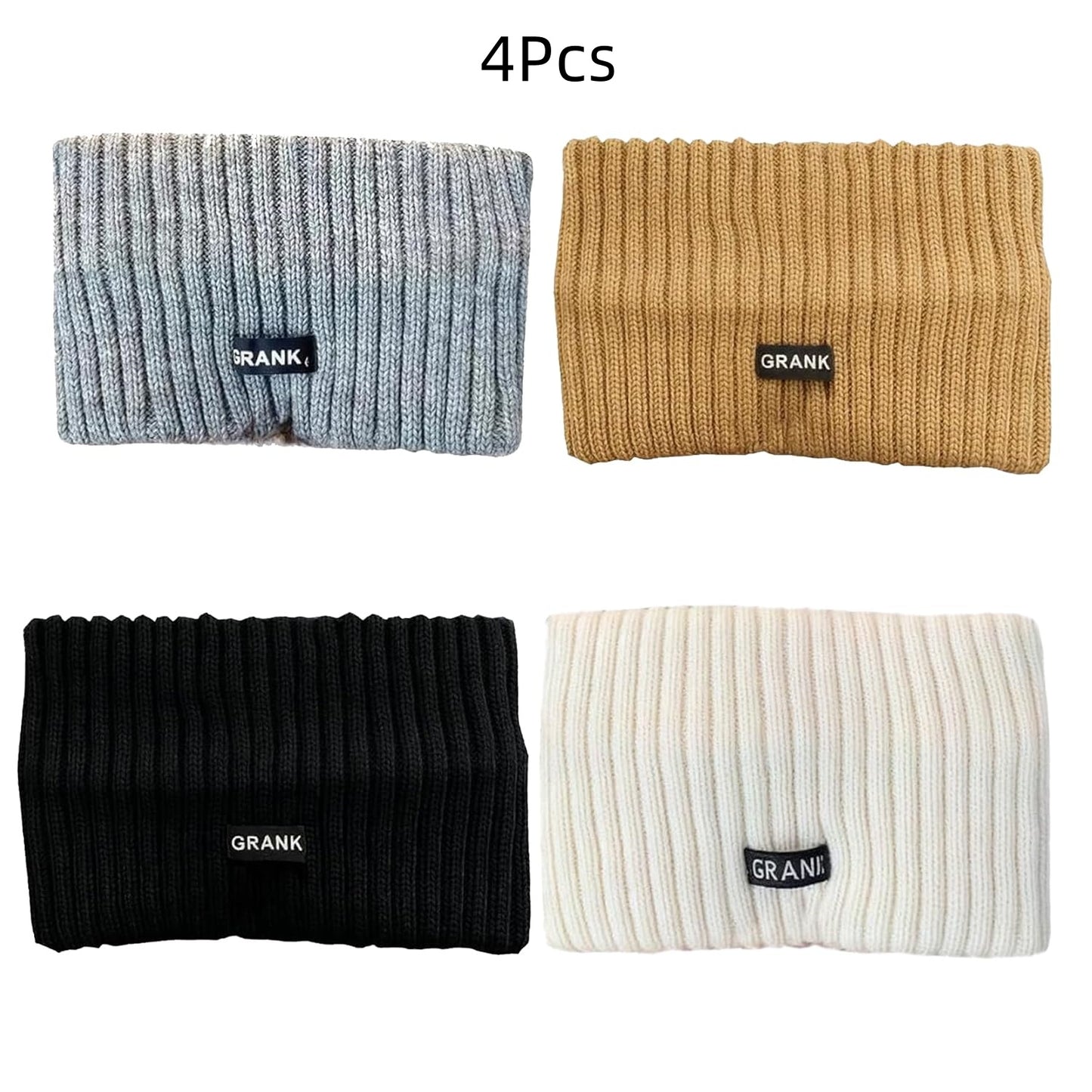 4Pcs Knitted Headband Women's Fashion Running Sweat-Absorbing Sports Headband