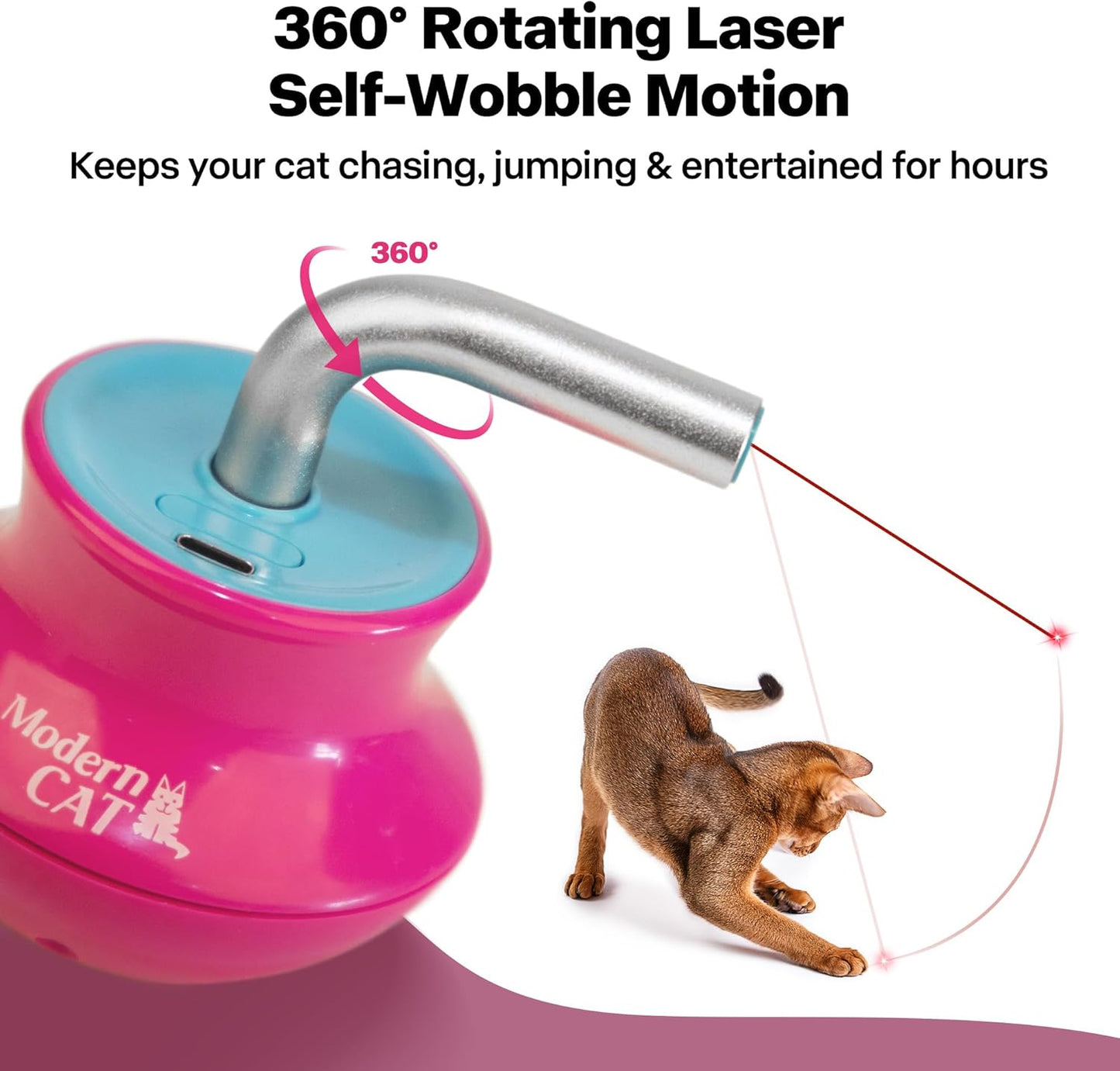 Automatic Interactive Cat Laser Pointer Toy