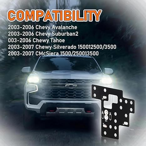 6 High Mod, Compatible with 2003-2007 Chevy Silverado GMC Sierra 1500/2500/3500 Classic
