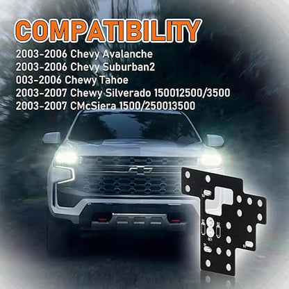 6 High Mod, Compatible with 2003-2007 Chevy Silverado GMC Sierra 1500/2500/3500 Classic