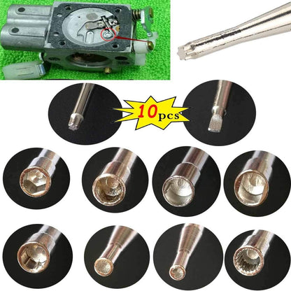 Pack of 10 Carburetor Adjustment Tool Screwdriver Kit for Engine