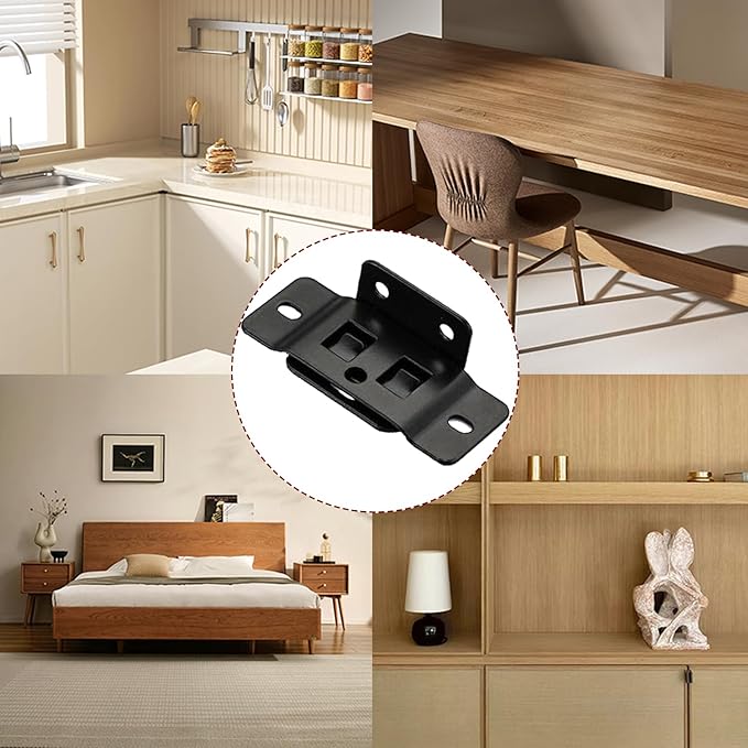 8 Pack Quick Fitting Furniture Joint Bracket, Duty Corner Brace Joint Right Angle Bracket