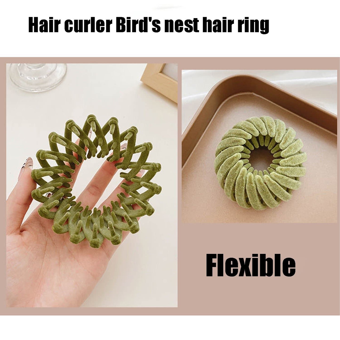 7 Pcs Bird Nest Magic Hair Clips, Lazy Bird's Nest Plate Hairpin