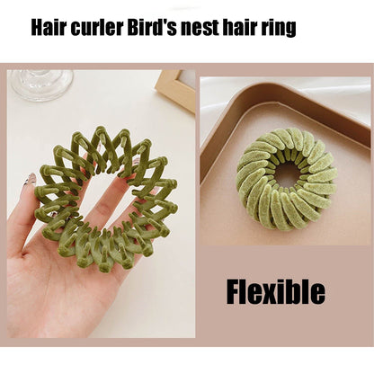 7 Pcs Bird Nest Magic Hair Clips, Lazy Bird's Nest Plate Hairpin