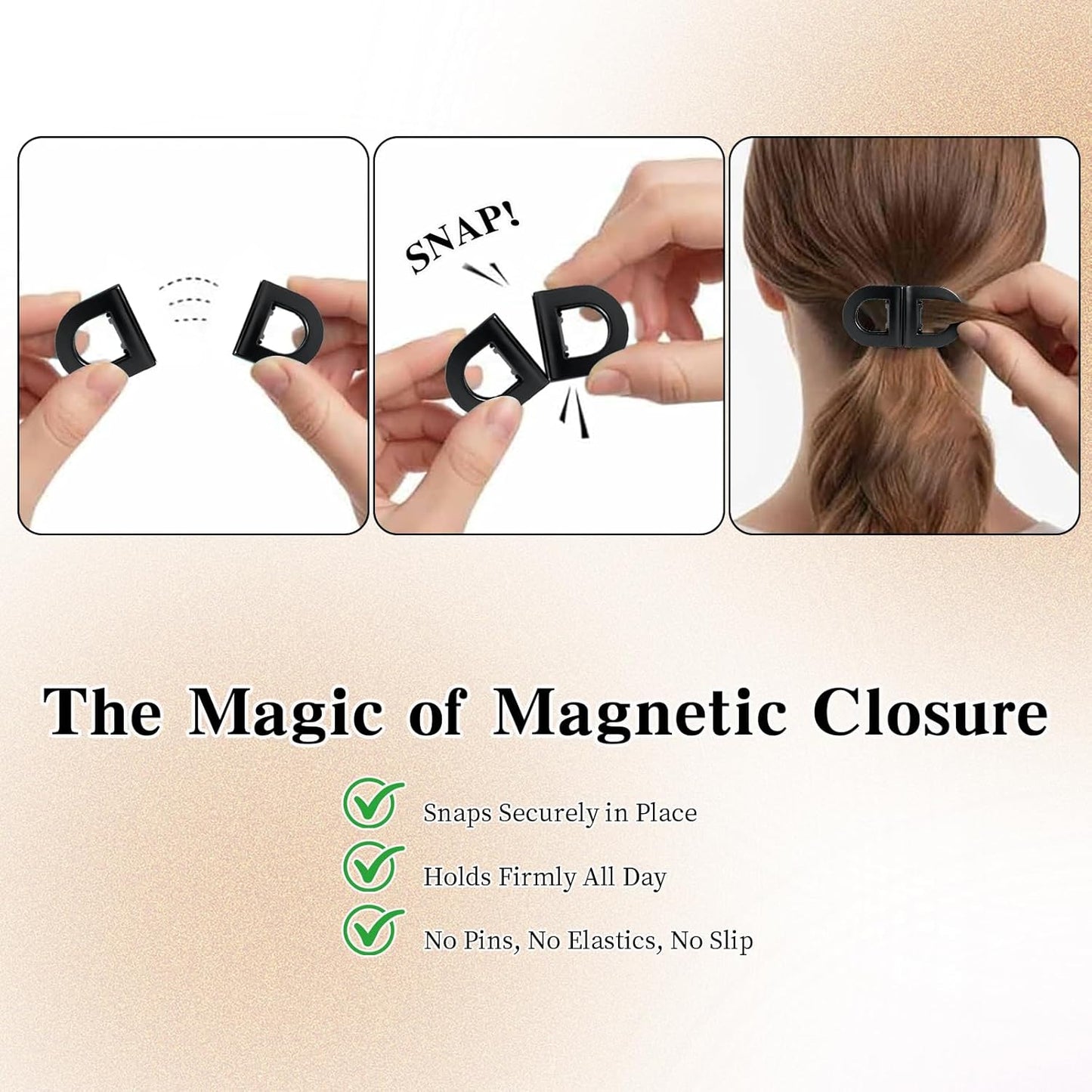 Magnetic Hair Clip, Strong-hold Magnetic Styling Clip