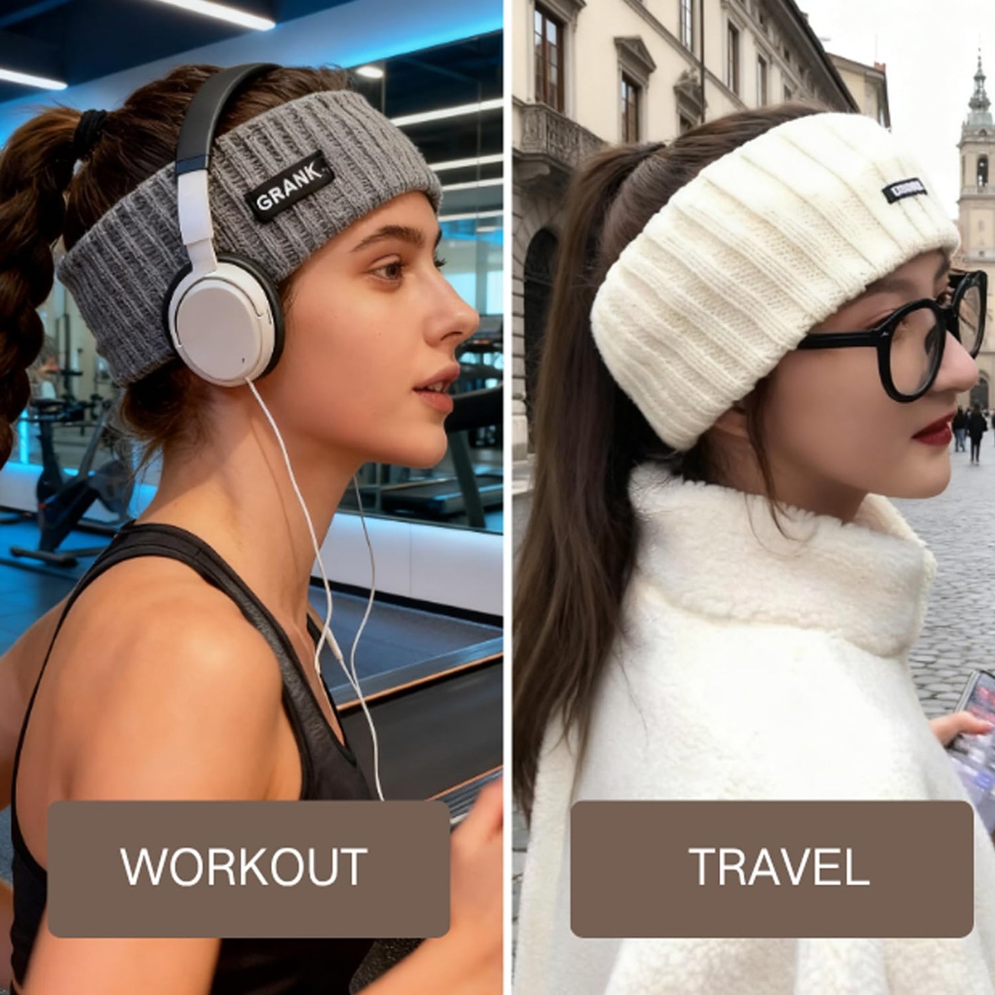 4Pcs Knitted Headband Women's Fashion Running Sweat-Absorbing Sports Headband