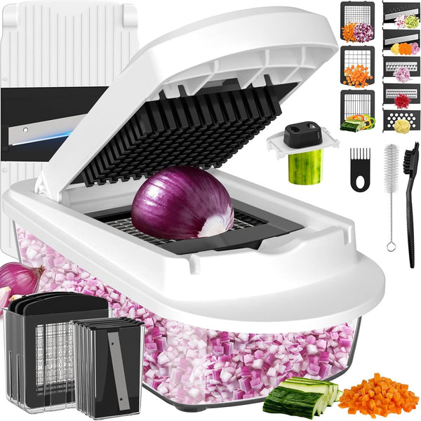 All-in-1 Vegetable Chopper Mandoline Slicer with Container