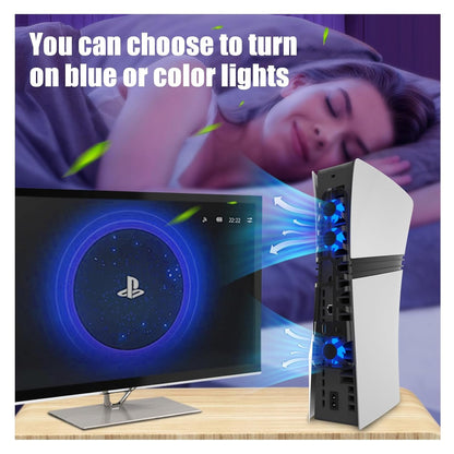 Cooling Fan for PS 5 Disc & Digital Console Adjustable Speed