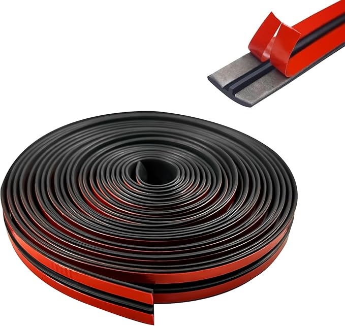 Car Windshield Weather Stripping, Adhesive Rubber Seal Strip, Auto Sunroof Sealing Gasket