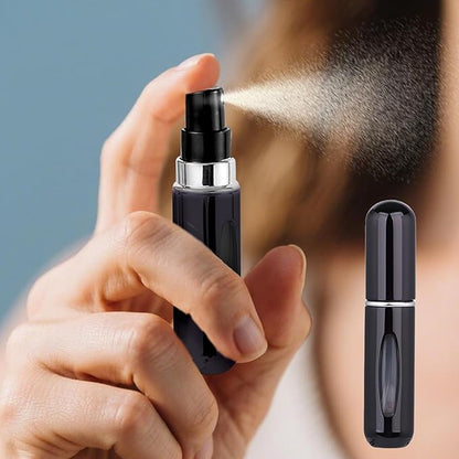 2Pcs Spray Bottle 5ml Perfume Atomizer Portable Liquid Container for Cosmetics Traveling Mini Aluminum Spray