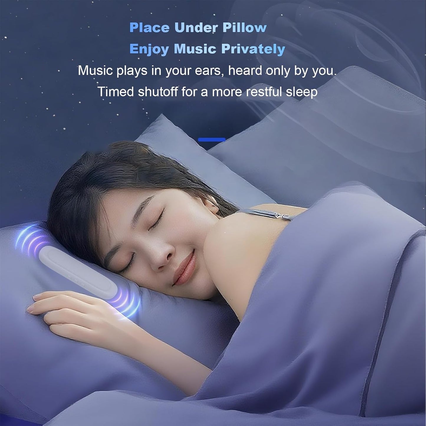 Portable Wireless Speaker For Sleeping Bone Conduction Under Pillow