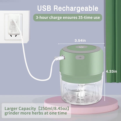 Electric Grinder- Efficiency 3.4oz Large Portable USB Charge