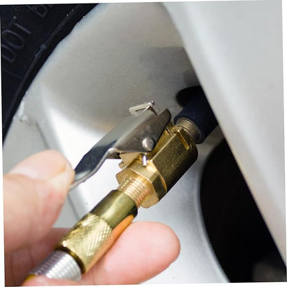 2Pcs Quick-Connect Tire Air Chuck, Multi-Purpose Vehicle Inflator Tool, Easy Use Valve Connector for Compressor
